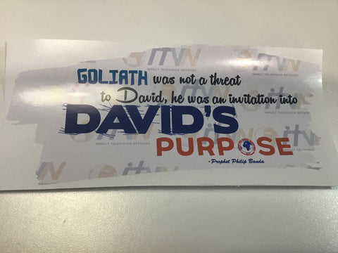 ( Stickers)David’s Purpose